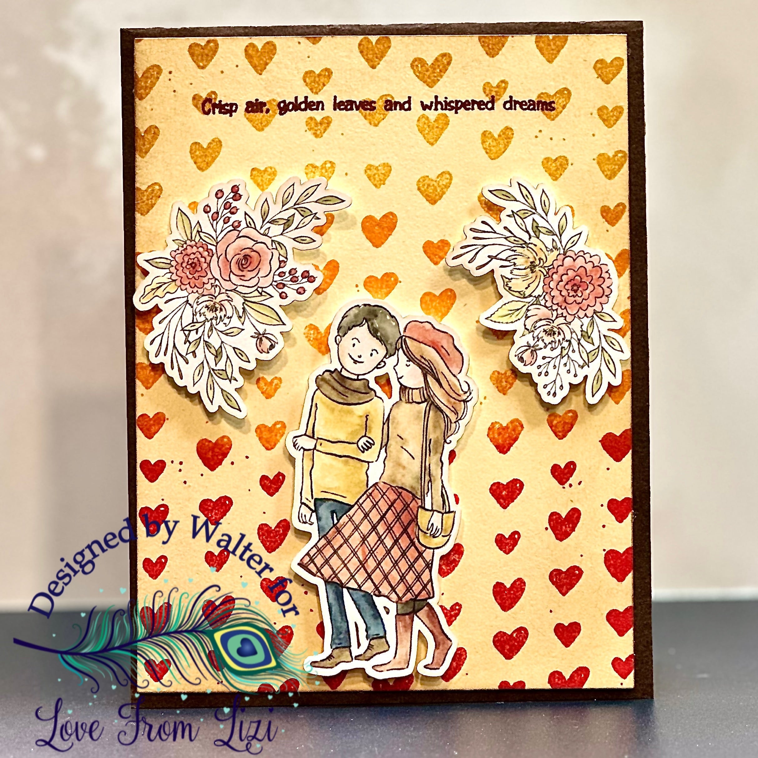 4 Cards | 1 Kit| October 2025 Autumn Breeze Card Kit with Walter | Love from Lizi